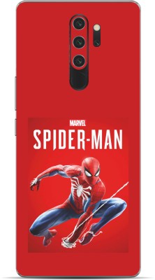 VYBE The Smart Choice Redmi 9 Spiderman Mobile Skin Mobile Skin(Auburn Red 19)