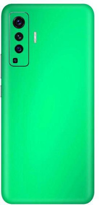 Vcare GadGets Vivo X50 Mobile Skin(Metallic Light Green Shining)
