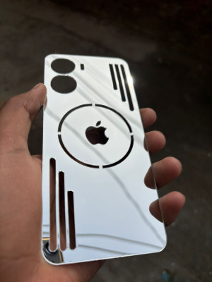TWUAOP VIVO Y56 5G MIRROR BACK PANNEL ACRYLIC SHEET MERO APPLE Mobile Skin(Silver)