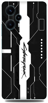 WeCre8 Skin's poco f5 Mobile Skin(Simple-Black-Cyber Multicolor Skin)