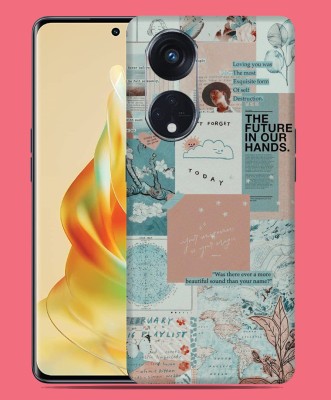 SkinoMania Oppo Reno 8T 5G Mobile Skin(Multicolor Wallpaper-Asthetic)