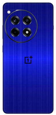 Vcare GadGets Dark Blue Brushed OnePlus 12 R 5G With Logo Mobile Skin(Dark Blue Brushed)