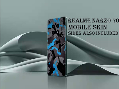 BugguSkin realme Narzo 70 Pro 5G Mobile Skin(blue and black)