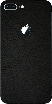 BUGGU Apple iPhone 8 Plus Mobile Skin(Ultra Super Black Leather Skin With High Matte Finish.)