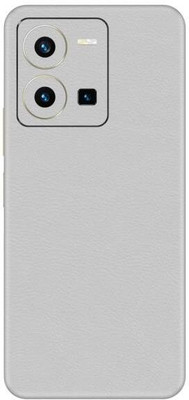 Vcare GadGets Y35 2022 Leather White Back Side Premium Mobile Skin(Leather White)