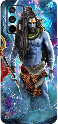 TJ CREATION Realme X7 MAX 5G Mobile Skin(Ultra Super Mahadev With High Matte Finish.)