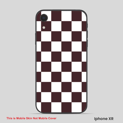 VYBE The Smart Choice iPhone XR Pattern Mobile Skin(Crater Brown 3)