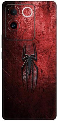 Vcare GadGets BLACK AND RED Vivo T2 Pro 5G Mobile Skin(Multicolor)