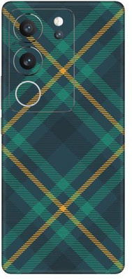Vcare GadGets Green Tartan Vivo V29 5G Mobile Skin(Multicolor)