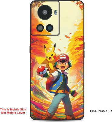 VYBE The Smart Choice One Plus 10R Pokemon Embossed Mobile Skin(Oasis 24)