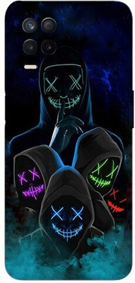 TJ CREATION REALME 8S 5G Mobile Skin(Ultra Super The Mask neon Skin With High Matte Finish.)