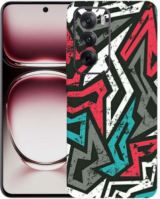 OggyBaba Oppo Reno 12 pro 5g Mobile Skin(Abstract Mad Angle)