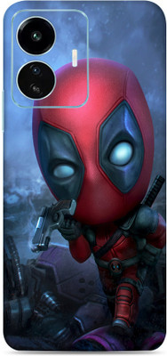 SkinoMania Vivo Iqoo Z6 Lite 5G Mobile Skin(Multicolor Piddu Deadpool)