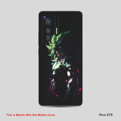 VYBE The Smart Choice Vivo X70 Goku Mobile Skin Mobile Skin(Olive Green A7)