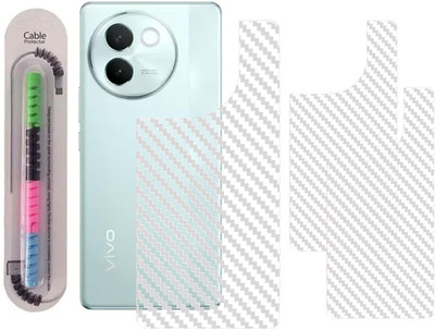 HOBBYTRONICS Vivo V30E (5G), & Cable Protector Mobile Skin(Transparent)