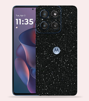 OggyBaba OggyBaba Moto G60 pro 5g Mobile Skin(Black Gliter)