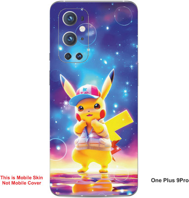 VYBE The Smart Choice One Plus 9 Pro Pikachu Embossed Mobile Skin(Butterfly Blue 20)