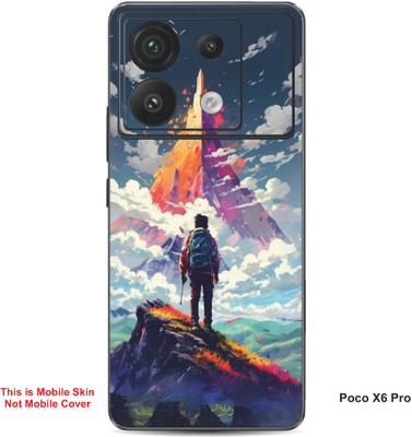 VYBE The Smart Choice Poco X6 Pro Abstract Embossed Mobile Skin(Fuel Yellow 1)