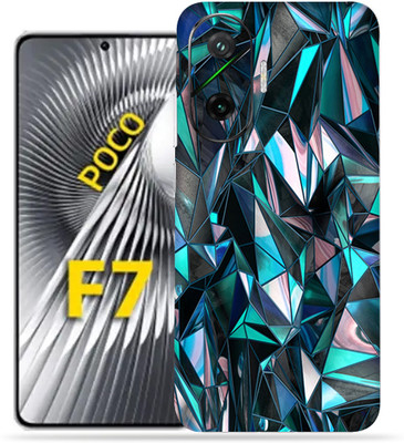 Gizmo Wraps Xiaomi Poco F7 5g Mobile Skin(Polygon blue)