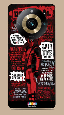 SkinoMania Realme 11 Pro Plus 5G Mobile Skin(DeadPool Text Multicolor Mobile Skin)