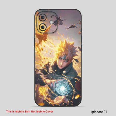 VYBE The Smart Choice iPhone 11 Naruto Embossed Mobile Skin(Congo Brown 20)