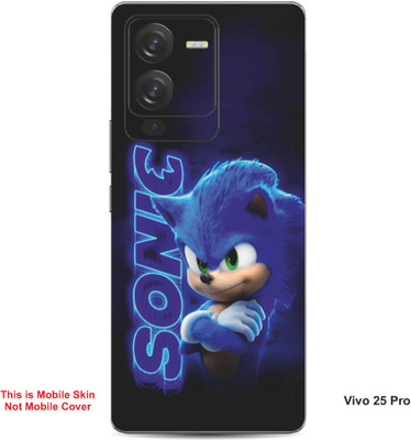 VYBE The Smart Choice Vivo 25 Pro Sonic The Hedgehog Embossed Mobile Skin(Dark Slate Blue B1)