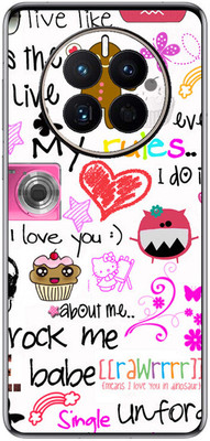 FCS Huawei Mate 50E Printed Back skin Mobile Skin(Writing)