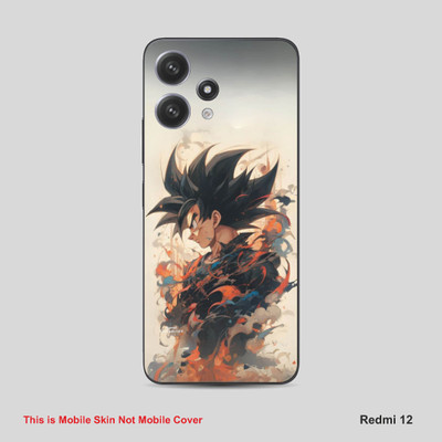 VYBE The Smart Choice Redmi 12 Goku Mobile Skin Mobile Skin(Dairy Cream A17)