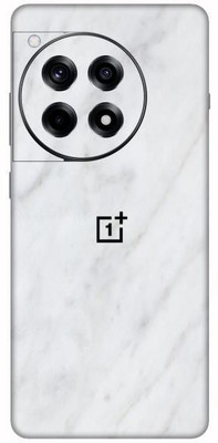 Vcare GadGets Marble White 1 OnePlus 12 R 5G With Logo Mobile Skin(Marble White 1)