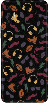 wrap craft Tecno Spark 8 Pro Premium Vinyl Mobile Skin(Multicolor)