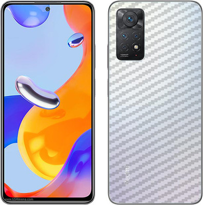 candeal mart Xiaomi Redmi Note 11 Pro carbon fiber 3D back skin / Mobile Skin/Protective film Mobile Skin(Transparent)