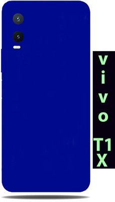 TJ CREATION Vivo T1x Mobile Skin(Ultra Super Blue Matte Skin With High Matte Finish.)