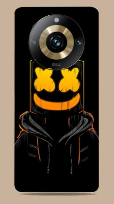 WeCre8 Skin's Realme 11 pro plus 5g Mobile Skin(Black-Marshmello Mobile Skin)