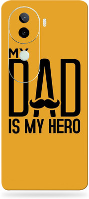 SkinoMania vivo v40e 5g Premium Vinyl Mobile Skin (Multicolor) Mobile Skin(Dad-is-my-hero)