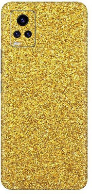 Vcare GadGets Vivo V20 Pro Mobile Skin(Glitter Gold)