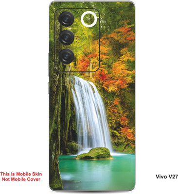 VYBE The Smart Choice Vivo V27 Naturel Mobile Skin(Dirty Orange, Green 5)