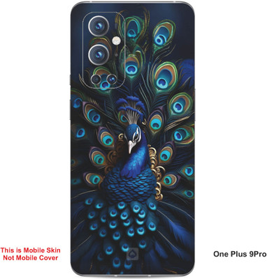 VYBE The Smart Choice One Plus 9 Pro Peacock Embossed Mobile Skin(Chathams Blue 26)