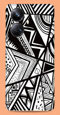 SkinoMania Realme 10 pro + Mobile Skin(Multicolor Black And White Doodle)