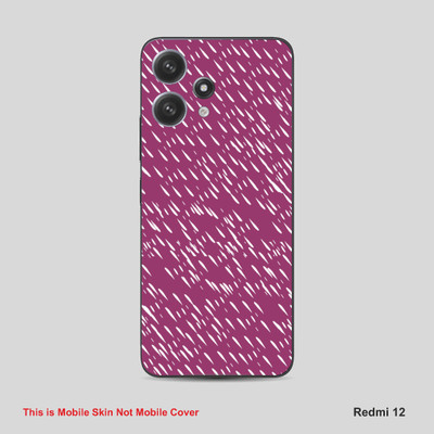 VYBE The Smart Choice Redmi 12 Pattern Mobile Skin Mobile Skin(Multi Colour S9)