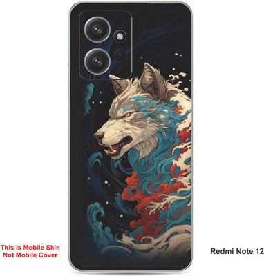 VYBE The Smart Choice Redmi Note 12 Wolf Embossed Mobile Skin(Sandrift 21)