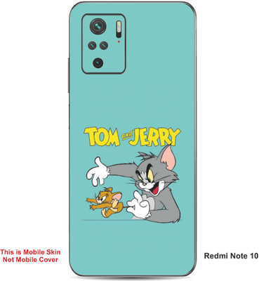 VYBE The Smart Choice Redmi Note 10 Tom & Jerry Embossed Mobile Skin(Lights Blue A1)