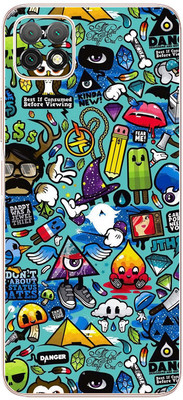 FCS Huawei Enjoy 20 5G Printed Back skin Mobile Skin(Wall Pattern)