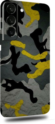 TJ CREATION SAMSUNG Galaxy S22 5G Mobile Skin(Ultra Super Camouflage Yellow Skin With High Matte Finish.)