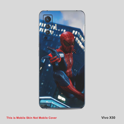 VYBE The Smart Choice Vivo X50 Spiderman Mobile Skin Mobile Skin(French Grey A3)