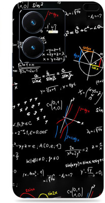 SkinoMania Vivo Y22 Mobile Skin(Multicolor Maths Pattern)