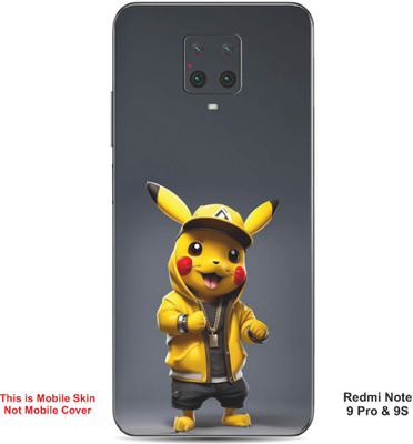 VYBE The Smart Choice Redmi Note 9S Pokemon Embossed Mobile Skin(Banana Yellow A1)