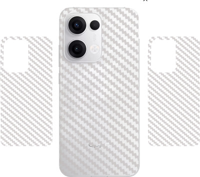 SCREENIX OPPO RENO 13 5G, || 3D CARBON FIBER BACK LAMINATION || (PACK OF 2) Mobile Skin(TRANSPARENT)