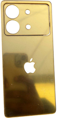 TWUAOP POCO X6 NEO 5G MOBILE SKIN ACRYLIC SHEET MIRROR BACK PANNEL Mobile Skin(Gold)