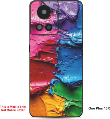 VYBE The Smart Choice One Plus 10R Pattern Embossed Mobile Skin(Rose Madder A9)