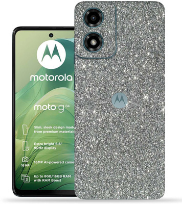 OggyBaba Moto G04 Mobile Skin(Grey Glitter)